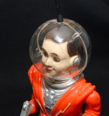 Irwin Spaceman, plastic windup, Nice!