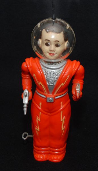 Irwin Spaceman, plastic windup, Nice!