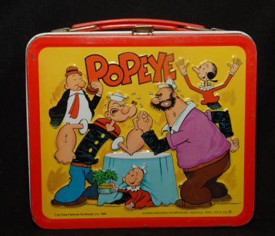 1980 Popeye Lunch Box, Aladdin