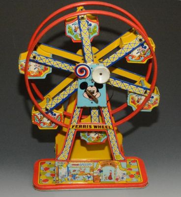 Chein Mickey Mouse Ferris Wheel, EXCELLENT